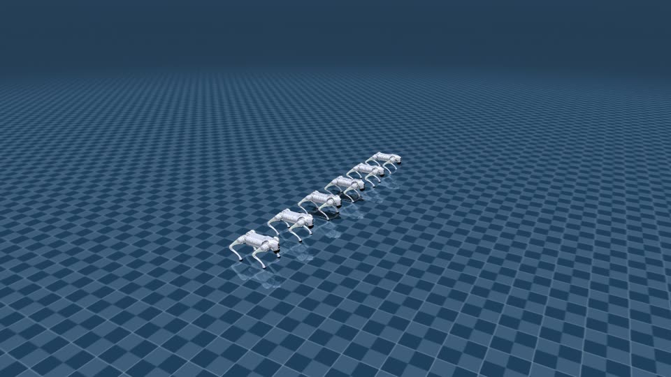 Six-robot sweep line