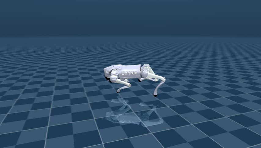 Gait learned on Earth (1.31 m/s)